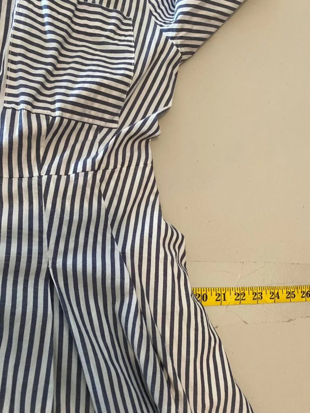 Michael Kors Striped Long Sleeve Button-Up Shirt Dress Black & White Size 8